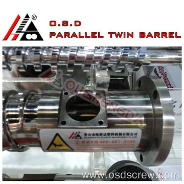 38CrMoAlA Parallel twin Screw and Barrel for plastic extruder machine(screw barrel manufacturers)